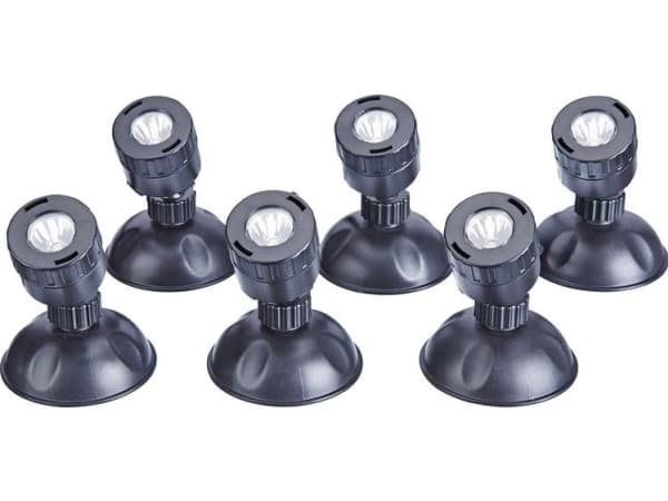 Pontec 43187 Undervandsbelysning LED (RGB) 0.5 W Sort