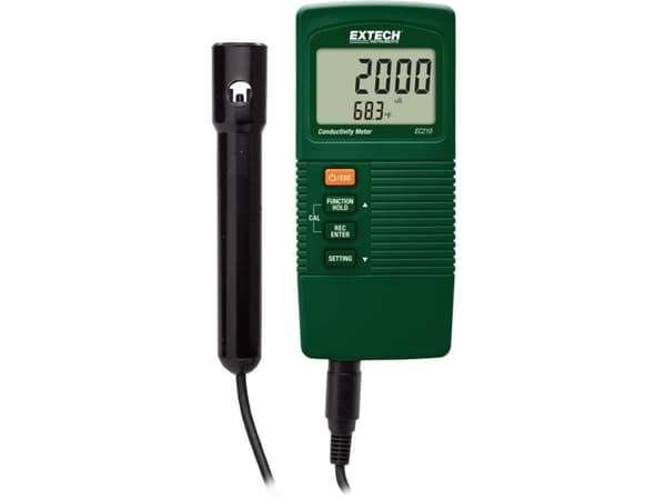 Extech EC210 Konduktivitetsmätare Konduktivitet, lösta delar (TDS)