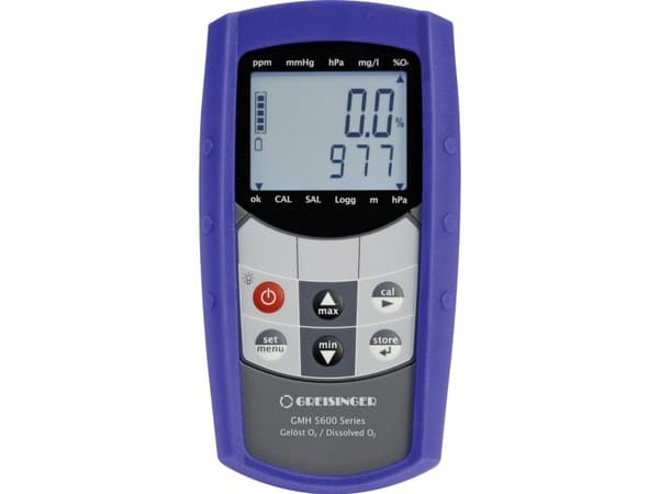 Greisinger GMH5630 Kombi-måleapparat Ilt-koncentration, Ilt-mætning, Tryk, Temperatur