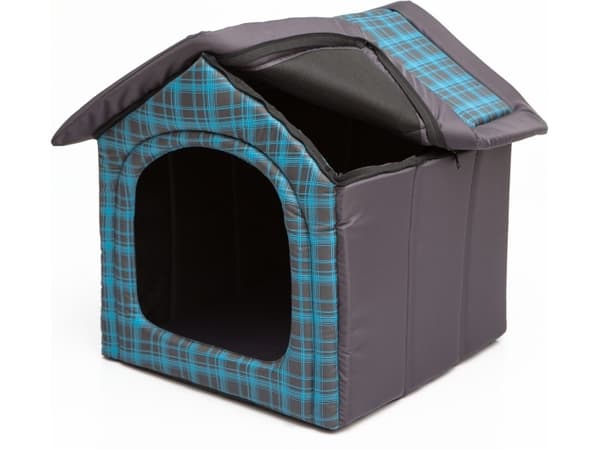 Hobbydog Blue Checkered Doghouse - R2