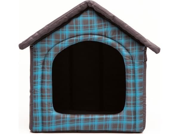 Hobbydog Blue Checkered Doghouse - R2