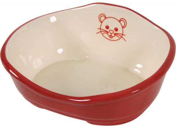 Zolux Ceramic bed S, red