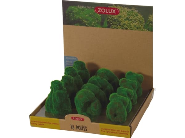 Zolux ZOLUX KIPOUSS rock aquarium decoration with seeds of live plants, 1 pcs (assorted)