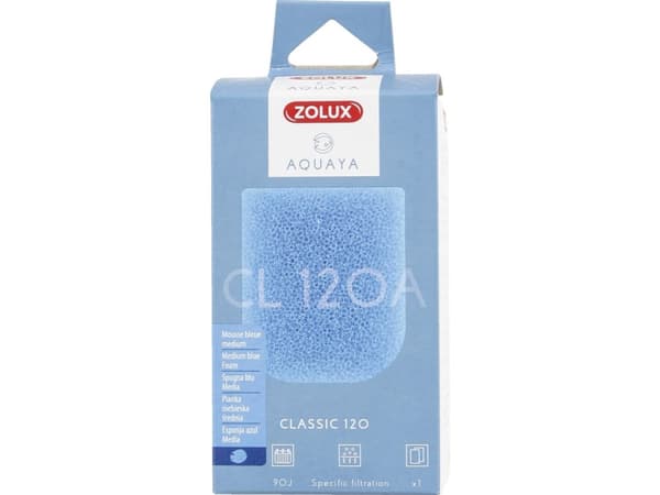 Zolux ZOLUX ZOLUX AQUAYA Blue Foam Classic 120 sieni lisäosa
