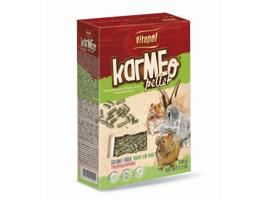 Vitapol ZVP-1000, Granulat, 500 g, Chinchilla, Degu, Gerbil, Hamster, Mus, Kanin, Råtta, Vitamin A, vitamin D3, vitamin E, Kalcium, Koppar, Järn, Man