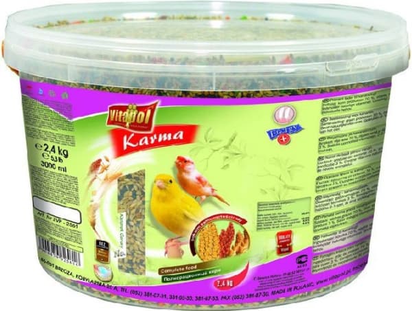 Vitapol ZVP-2561, Frø, 2,4 kg, Kanarifugler, Vitamin E, 2,4 kg