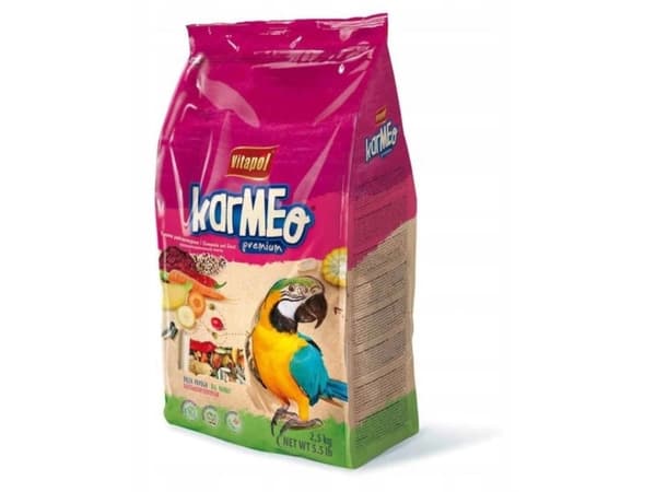 KARMEO PREMIUM KOMPLETT MAT FOR STORE PAPEGØYER 2,5KG