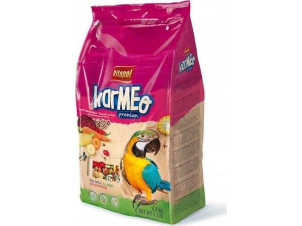 KARMEO PREMIUM KOMPLETT MAT FOR STORE PAPEGØYER 2,5KG