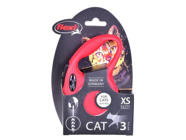 New Classic Cat Cord Flexikoppel Röd Xs 3m 3m