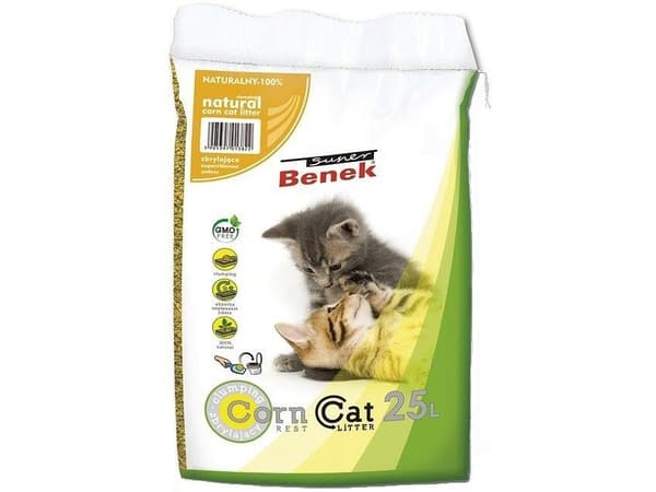 Certech Super Benek Corn Cat - Klumpar majs strö 25 l