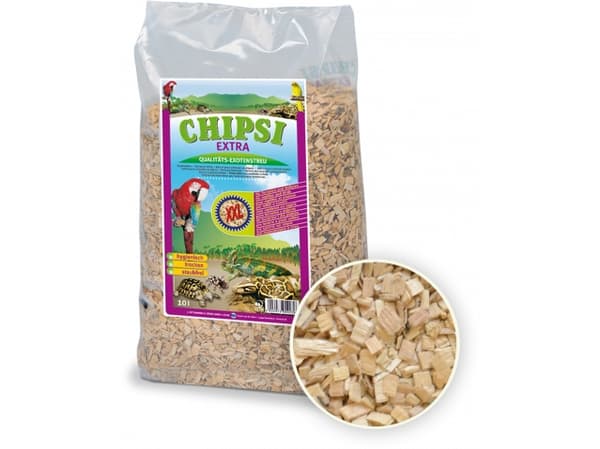 CHIPSI EXTRA XXL, 10 l, Trepellets, Reptiles, Hamster, Mus, Polybag