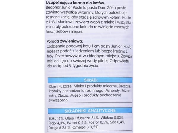 Beaphar DUO-JUNIOR PASTE KOT 100g