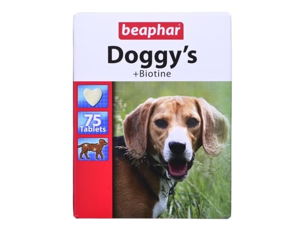 Beaphar Doggy''s + Biotine, Hund, Blokk, Generelle helsefordeler, Vitamin B1, Vitamin B12, Vitamin B2, Vitamin B3, Vitamin B5, Vitamin B6, Vitamin C,