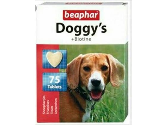 Beaphar Doggy''s + Biotine, Hund, Blokk, Generelle helsefordeler, Vitamin B1, Vitamin B12, Vitamin B2, Vitamin B3, Vitamin B5, Vitamin B6, Vitamin C,