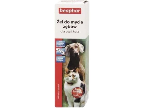 Beaphar 12799, Tandgel för husdjur, Katt (djur) och hund, Kött, Låda