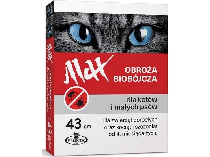 SELECTA H.T.C. BIO-BOY SELECTIVE COLLAR MAX CAT/SMALL DOG 43CM RED - 58866