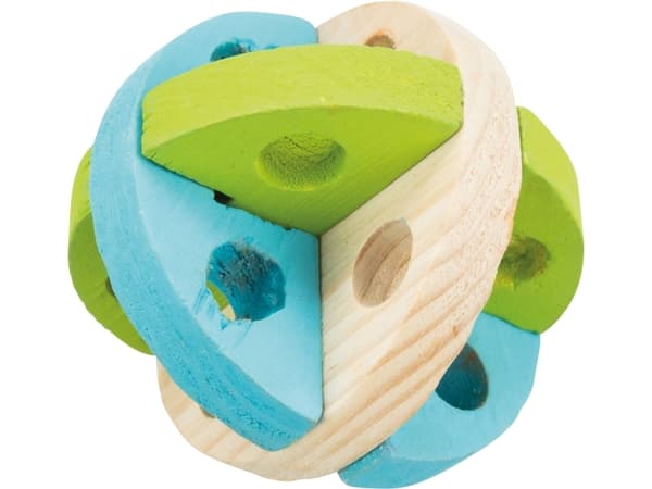 Trixie Aktivitetsbold i træ t Ø8,5cm