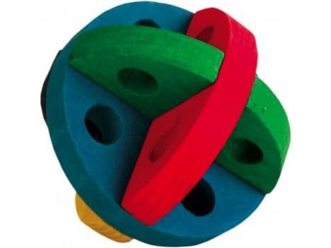 Trixie Aktivitetsbold i træ t Ø8,5cm