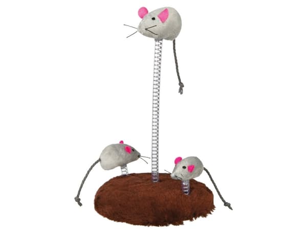 Trixie Musefamilie på fjeder 30cm