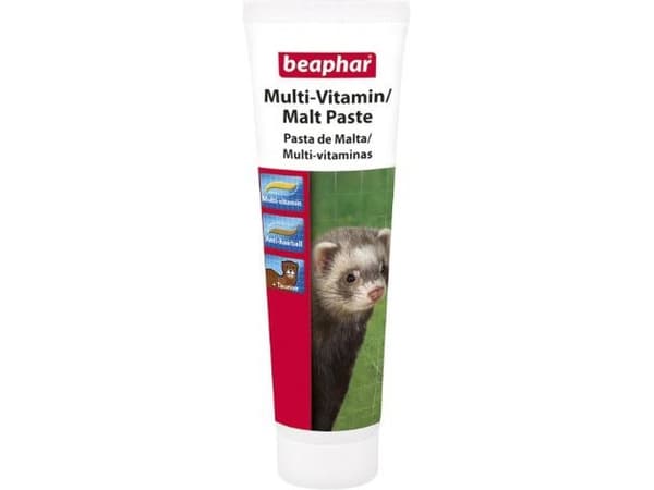 Beaphar Multi-Vitamin Malt Paste, Tamiller, Smet (substans), Hud och päls, Vitamin B1, Vitamin B12, Vitamin B2, Vitamin B6, Vitamin B9 (folic acid),