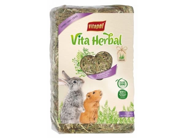 VITAPOL Vita Herbal - hö för gnagare - 1,2 kg