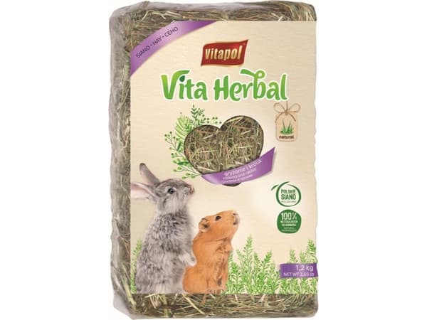 VITAPOL Vita Herbal - hö för gnagare - 1,2 kg