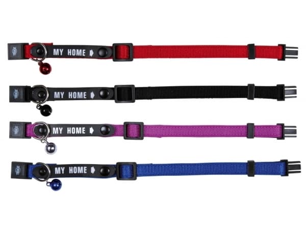 TRIXIE MY HOME TX-4180 Katt halsband med klocka + adressetikett