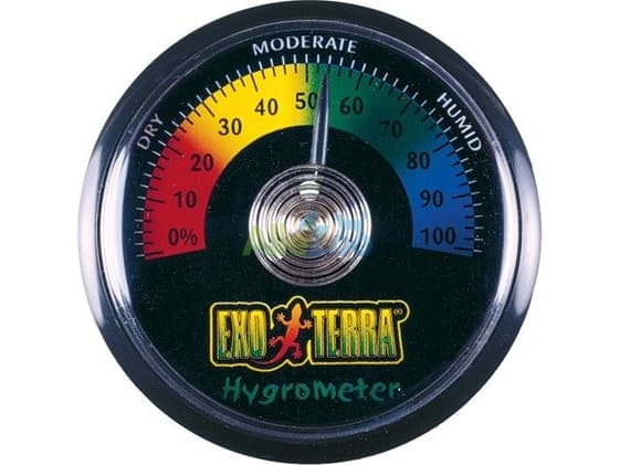 Analogt hygrometer for terrarier