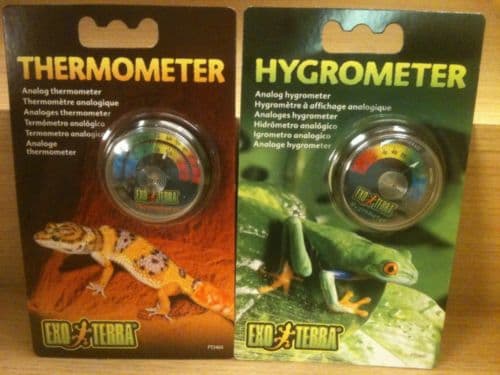 Analogt hygrometer for terrarier