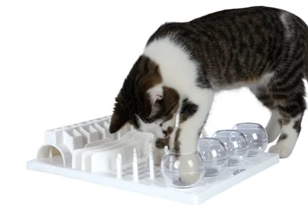 Trixie Cat Toy: Cat Activity Fun Board, 30 × 40 cm, white