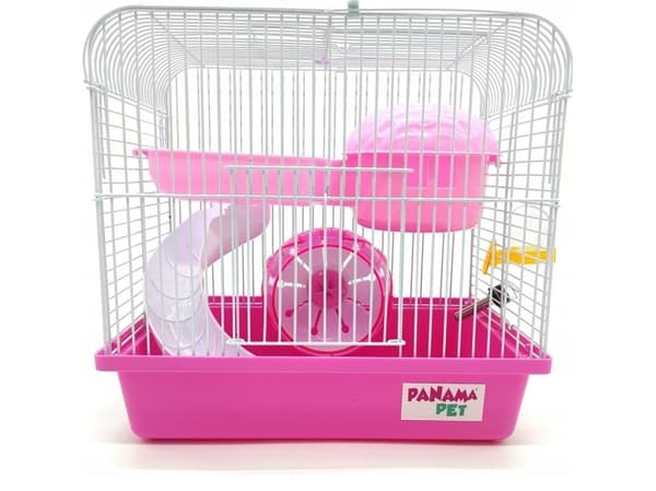 Panama Pet Panama Pet Gnagerbur 27x20,5x25,5cm hvit / rosa