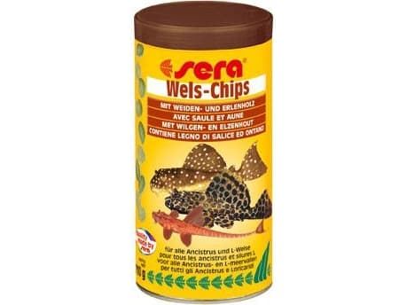 sera Catfish Chips Nature, Akvaariokala, Kuiva kalanruoka, Rapea, A-vitamiini, B1-vitamiini, B2-vitamiini, C-vitamiini, D3-vitamiini, E-vitamiini, Su