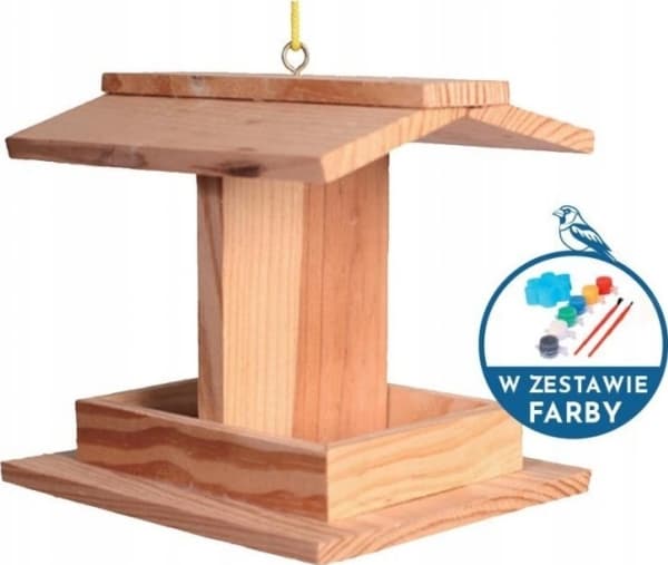 Garden&Fun Fuglemater, tre, 14x11x11,5cm, maling