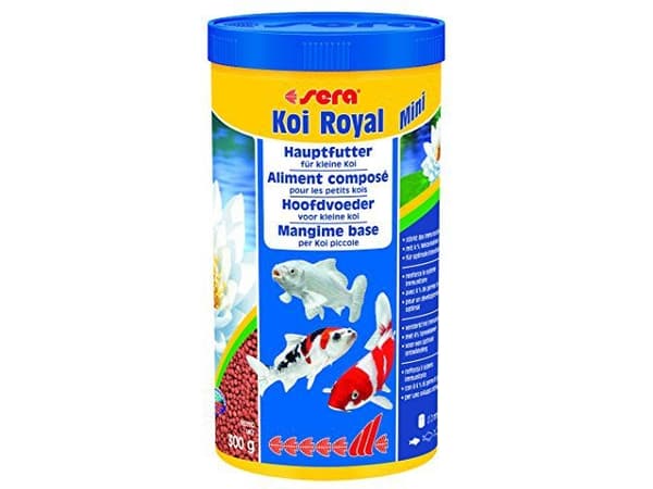 sera Koi Royal Mini, Damfisk, Tørr fiskemat, Granulat, Vitamin A, Vitamin B1, Vitamin B2, Vitamin C, Vitamin D3, Vitamin E, Liten (fingerbøl), 32,5%