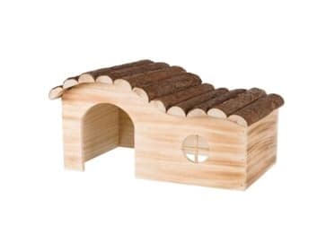 Trixie Natural Living Hanna hus, brændt træ, 41 × 21 × 23 cm