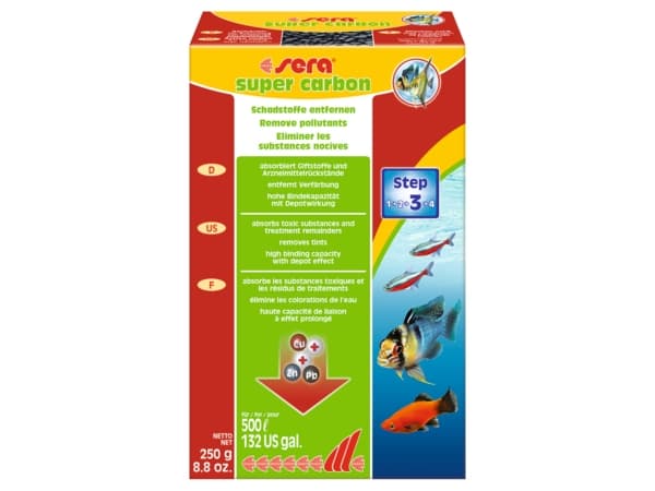 Sera SUPER AKTIV KARBONBIDRAG 250 g