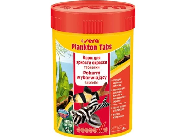 sera Plankton Tabs Nature, Akvariefisk, Tørr fiskemat, Blokk, Vitamin A, Vitamin B1, Vitamin B2, Vitamin C, Vitamin D3, Vitamin E, 40,2%, 13,8%