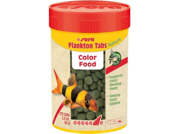 sera Plankton Tabs Nature, Akvariefisk, Tørr fiskemat, Blokk, Vitamin A, Vitamin B1, Vitamin B2, Vitamin C, Vitamin D3, Vitamin E, 40,2%, 13,8%