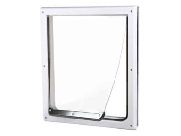 Trixie Hundedør 2-vejs, M–XL hvid 39x45 cm.