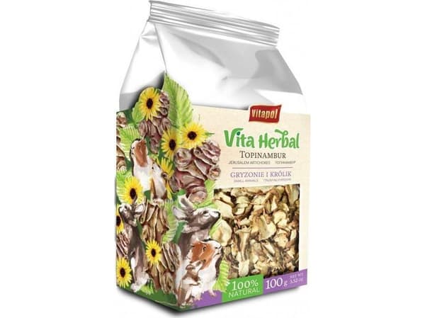 Vita Herbal for gnagere og kaniner, jordskokk, 100g, 4 stk/disp