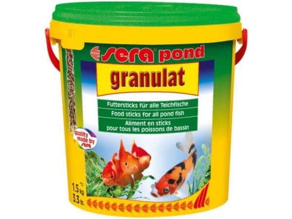 sera 07190, Lampikalat, Kuiva kalanruoka, Pelletti, A-vitamiini, B1-vitamiini, B2-vitamiini, C-vitamiini, D3-vitamiini, E-vitamiini, Suuri, Keskikoko