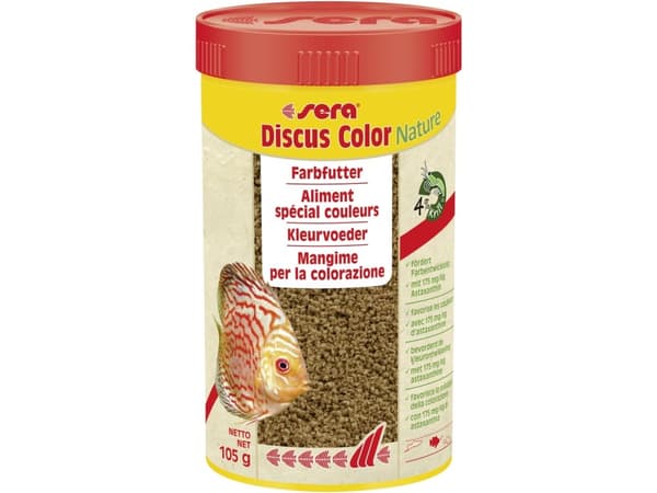 Discus Color Nature 250 ml, rakeet - ruokaa cichlidille