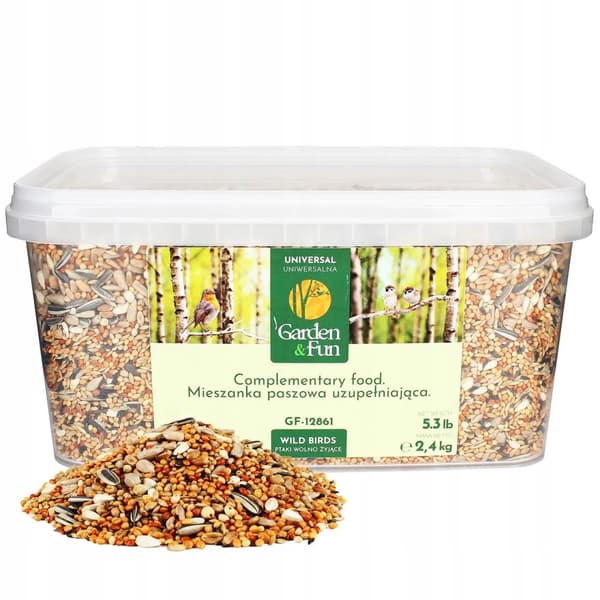 Garden&Fun Ruoka talvehtiville luonnonvaraisille linnuille Garden 2,4 kg monikäyttöinen ruokalaji