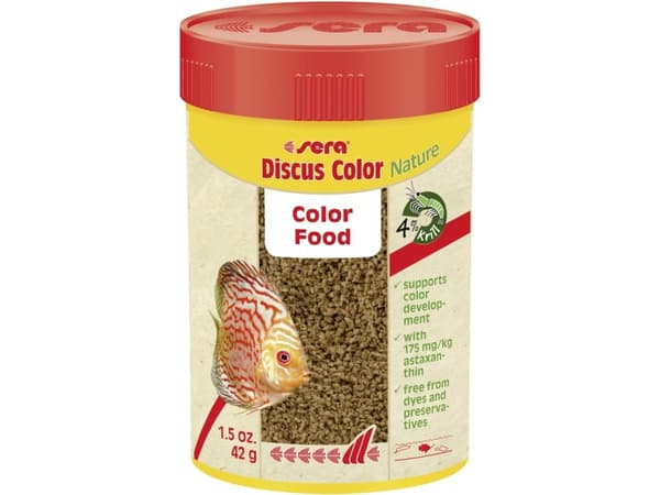 Discus Color Nature 100 ml, rakeet - ruokaa cichlideille