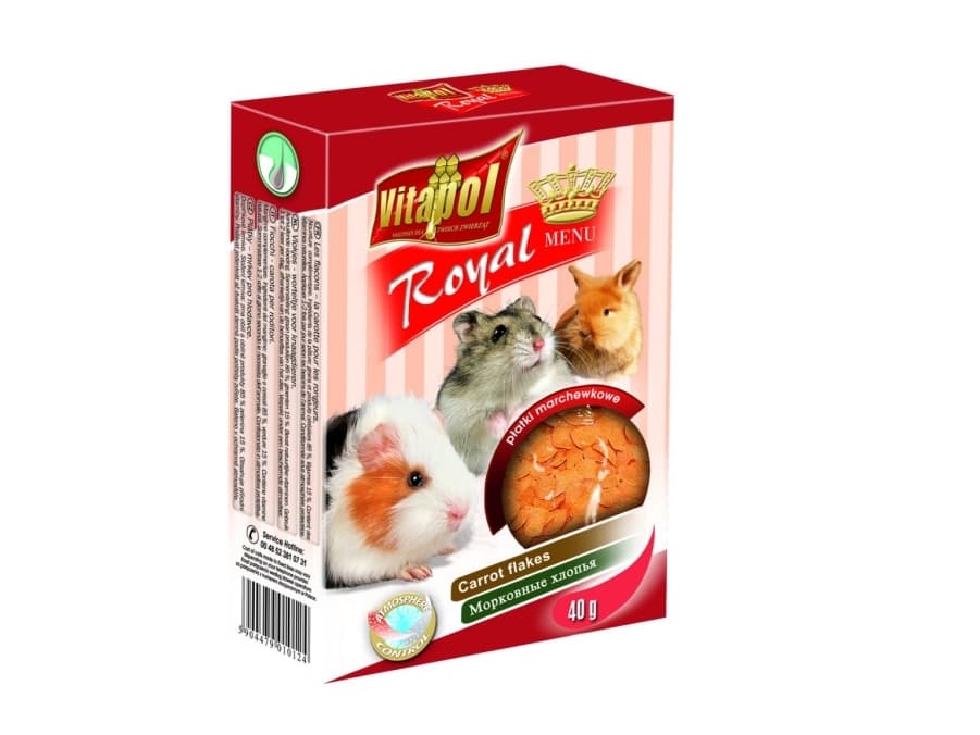 Vitapol zvp-1012, Snack, 40 g, Hamster, Mus, Kanin, Vitamin B1, vitamin B2, vitamin B6, vitamin C, vitamin E, vitamin H (biotin), vitamin K