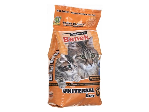 SUPER BENEK UNIVERSAL Kattsand Bentonitgrus Naturligt 5 l