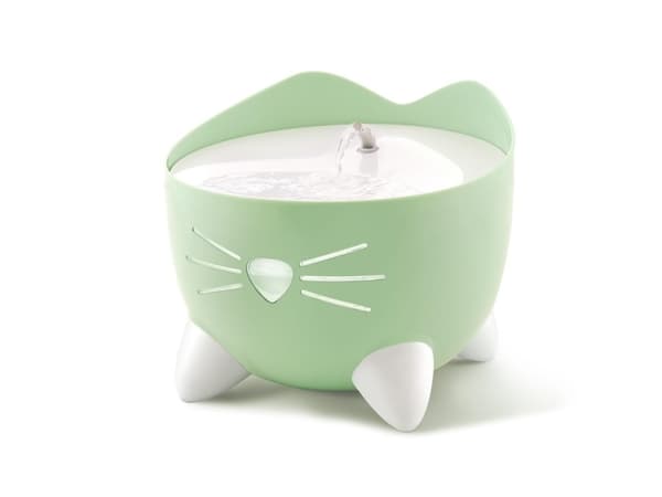 Pixi Fountain, kattfontän, mintgrön, 2,5 l, 22x22x19,5 cm