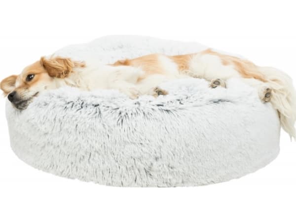 Trixie Harvey pude, rund, ø 60 cm, hvid-sort