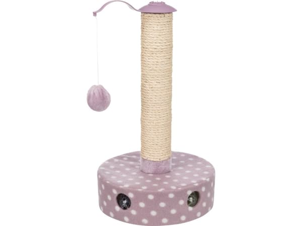 Trixie Junior kradsetræ, fleece, ø 26 × 47 cm, lys lilla
