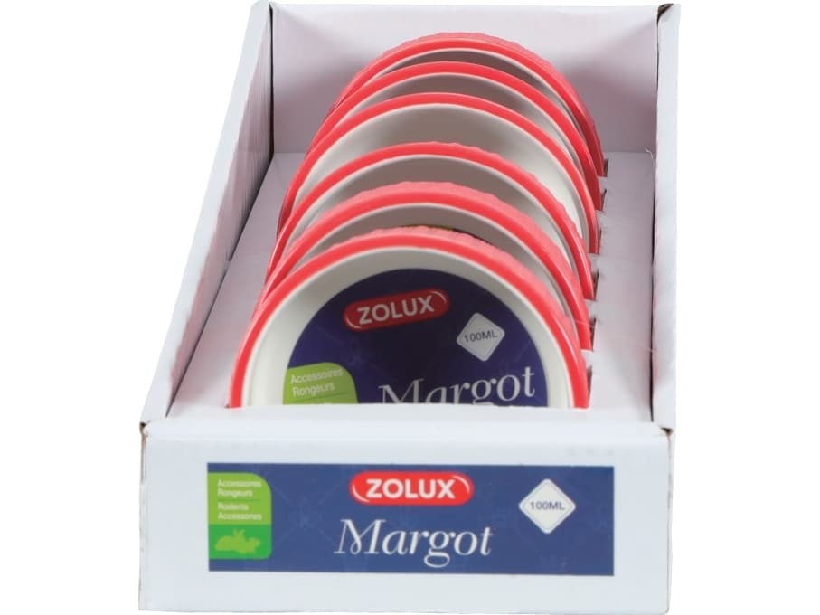 Zolux ZOLUX Porcelain porcelain bowl MARGOT 100 ml, red